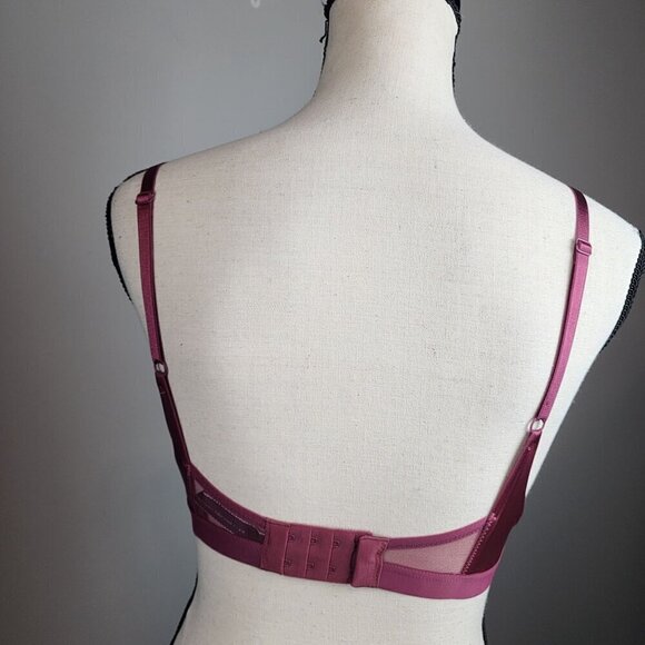 Victoria's Secret Very Sexy push up bra size 32D mauve pink - Picture 4 of 10